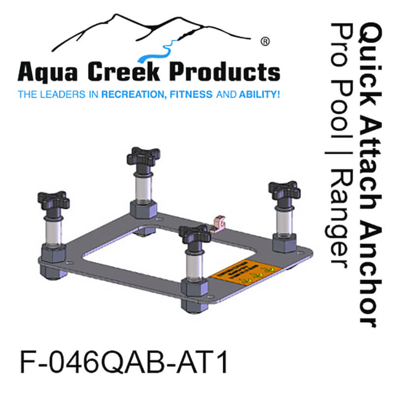 Aqua Creek Pro Pool Series Quick Attach Anchor ACF-046QAB-AT1