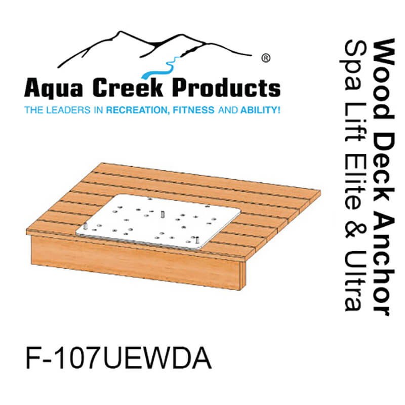 Aqua Creek Spa Lift Elite/Ultra, Wood Deck Anchor