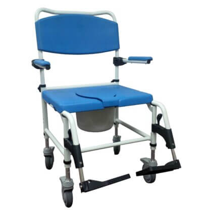 commode bariatric locking casters biscohealth